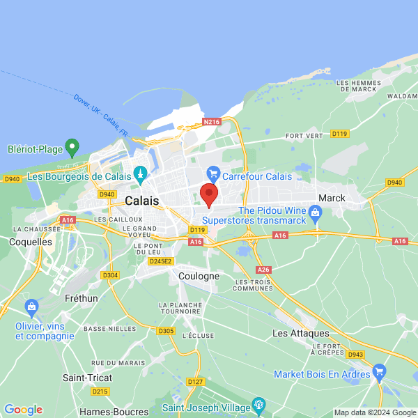 Calais - Google map