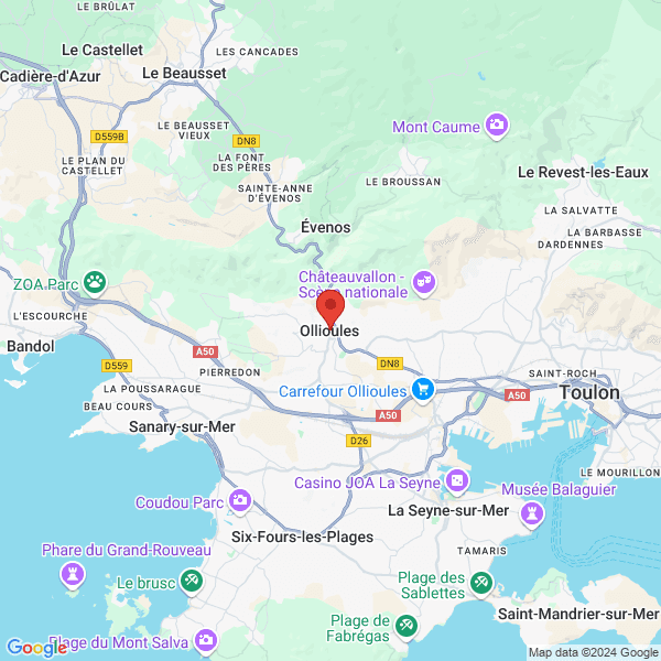 Ollioules - Google map